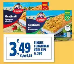 Sigma Findus i gratinati offerta