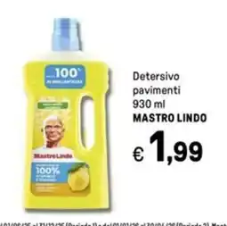 Iper La Grande Detersivo pavimenti MASTRO LINDO offerta