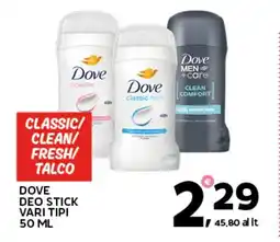 Extra Supermercati Dove deo stick offerta