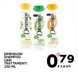 Extra Supermercati Dimension shampoo vari trattamenti offerta