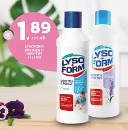 Extra Supermercati Lysoform pavimenti offerta