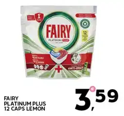 Extra Supermercati Fairy platinum plus 12 caps lemon offerta