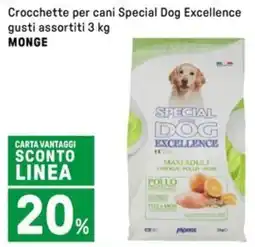 Iper La Grande Crocchette per cani Special Dog Excellence gusti assortiti MONGE offerta