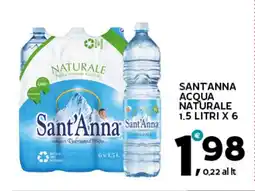 Extra Supermercati Santanna acqua naturale offerta