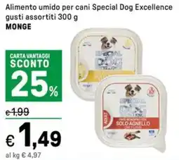 Iper La Grande Alimento umido per cani Special Dog Excellence gusti assortiti MONGE offerta