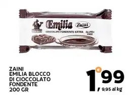Extra Supermercati Zaini emilia blocco di cioccolato fondente offerta