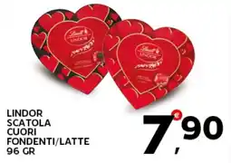 Extra Supermercati Lindor scatola cuori fondenti/latte offerta