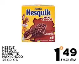 Extra Supermercati Nestle' nesquik barrette maxi choco offerta