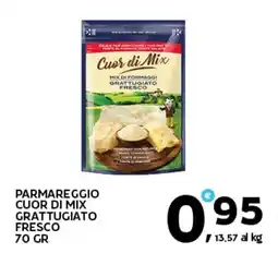 Extra Supermercati Parmareggio cuor di mix grattugiato fresco offerta