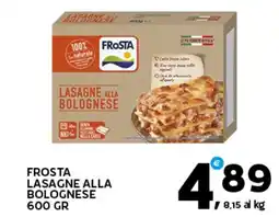 Extra Supermercati Frosta lasagne alla bolognese offerta