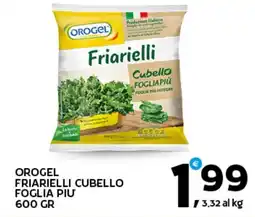 Extra Supermercati Orogel friarielli cubello foglia piu' offerta