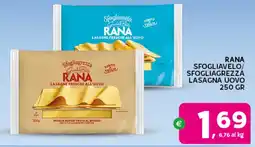 Extra Supermercati Rana sfogliavelo/ sfogliagrezzá lasagna uovo offerta