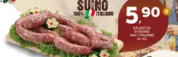 Extra Supermercati Salsiccia di suino 100% italiano offerta