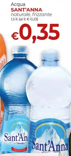 Supermercati Nonna Isa Acqua SANT'ANNA naturale, frizzante offerta