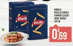 Euroesse Barilla pasta di semola formati classici offerta