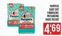 Euroesse Pampers baby dry pannolini/ mutandino offerta