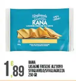 Euroesse Rama lasagne fresche all'uovo sfogliavelo/sfogliagrezza offerta