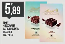 Euroesse Lindt chocowafer latte/fondente/ noccola bag offerta