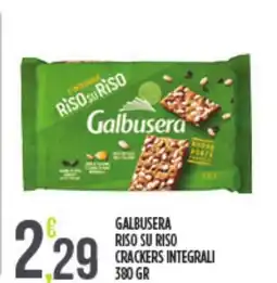 Euroesse Galbusera riso su riso crackers integrali offerta