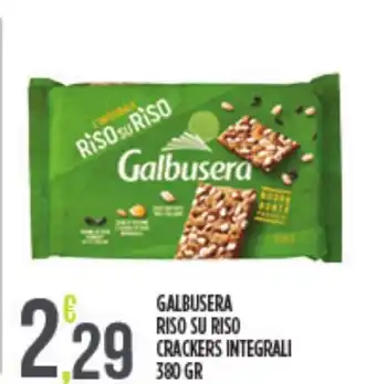 Euroesse Galbusera riso su riso crackers integrali offerta