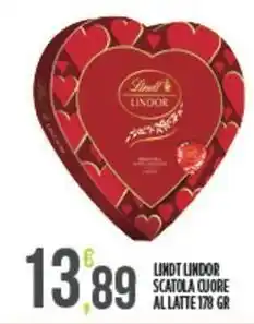 Euroesse Lindt lindor scatola cuore allatte offerta
