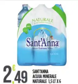 Euroesse Sant'anna acqua minerale naturale offerta