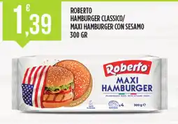 Euroesse Roberto hamburger classico/ maxi hamburger con sesamo offerta
