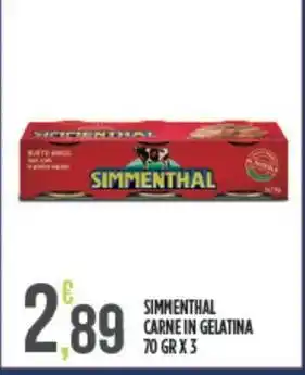 Euroesse Simmenthal carne in gelatina offerta