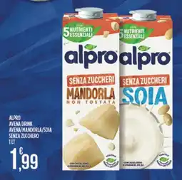 Euroesse Alpro avena drink avena/handorla/soia senza zucchero offerta