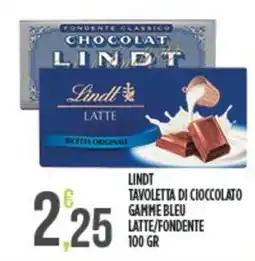 Euroesse Lindt tavoletta di cioccolato gamme bleu latte/fondente offerta