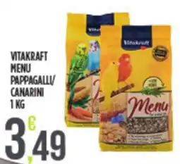 Euroesse Vitakraft menu pappagalli canarini offerta