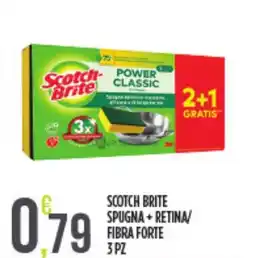 Euroesse Scotch brite spugna+ retina/ fibra forte offerta