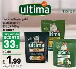Iper La Grande Crocchette per gatti gusti assortiti AFFINITY offerta