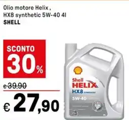 Iper La Grande Olio motore Helix, HX8 synthetic 5W-40.41 SHELL offerta