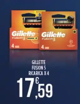 Euroesse Gillette fusion 5 ricarica x 4 offerta