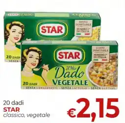 Supermercati Nonna Isa 20 dadi STAR classico, vegetale offerta
