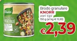 Supermercati Nonna Isa Brodo granulare KNORR offerta