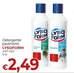 Supermercati Nonna Isa Detergente pavimenti LYSOFORM offerta