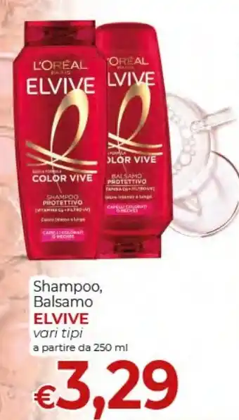 Supermercati Nonna Isa Shampoo, Balsamo ELVIVE offerta