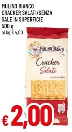 Galassia Mulino bianco cracker salati/senza sale in superficie offerta