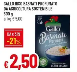 Galassia Gallo riso basmati profumato da agricoltura sostenibile offerta