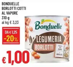 Galassia Bonduelle borlotti cotti al vapore offerta