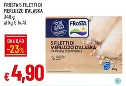 Galassia Frosta 5 filetti di merluzzo d'alaska offerta