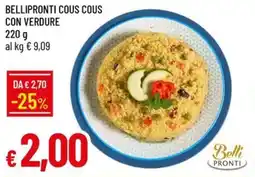 Galassia Bellipronti cous cous con verdure offerta