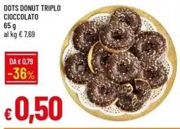 Galassia Dots donut triplo cioccolato offerta