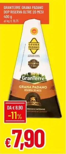 Galassia Granterre grana padano dop riserva oltre 20 mesi offerta