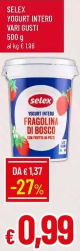 Galassia Selex yogurt intero offerta