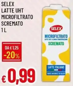 Galassia Selex latte uht microfiltrato scremato offerta