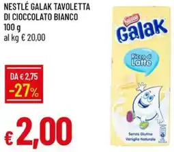 Galassia Nestlé galak tavoletta di cioccolato bianco offerta