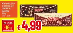 Galassia Novi tavoletta di cioccolato fondente/ gianduia offerta